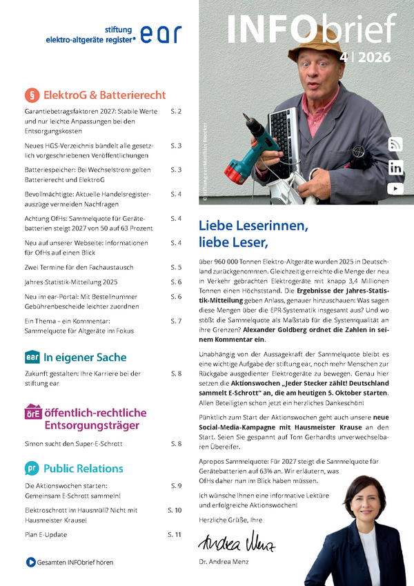 Titelbild ear INFObrief 4|2026