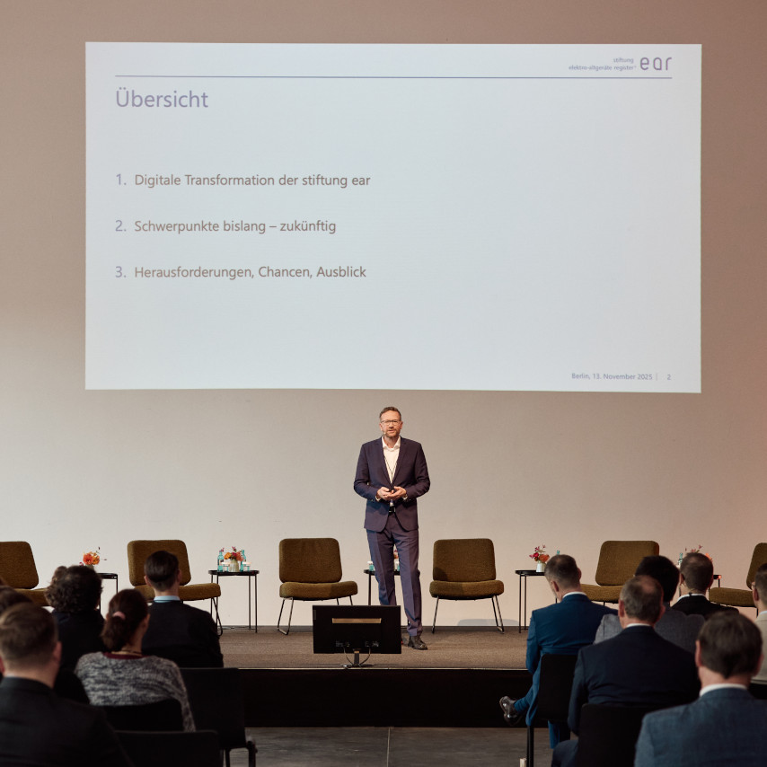 20 Jahre stiftung ear: Blick auf die Bühne